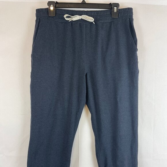 Vuori Women's Performance Jogger L Navy Blue Heather Tie Elastic Waist Pockets - Picture 2 of 12